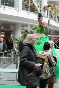 Musikalischer Empfang auf der Inviva. Foto: Büschel